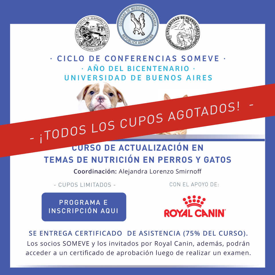 IG POSTEO Actualizacion nutricion Perros Gatos