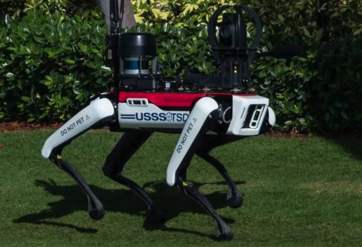 ‘Do not pet’: Why are robot dogs patrolling Mar-A-Lago?