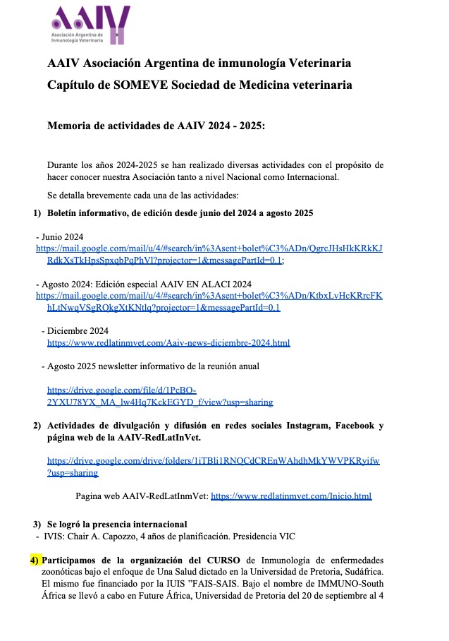 Previo AANUVE memo